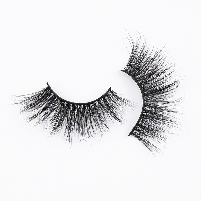 Eyelash Supplier Sell Real Mink Fur 5D 25mm Strip Lashes with Private Label in the Uk JN126